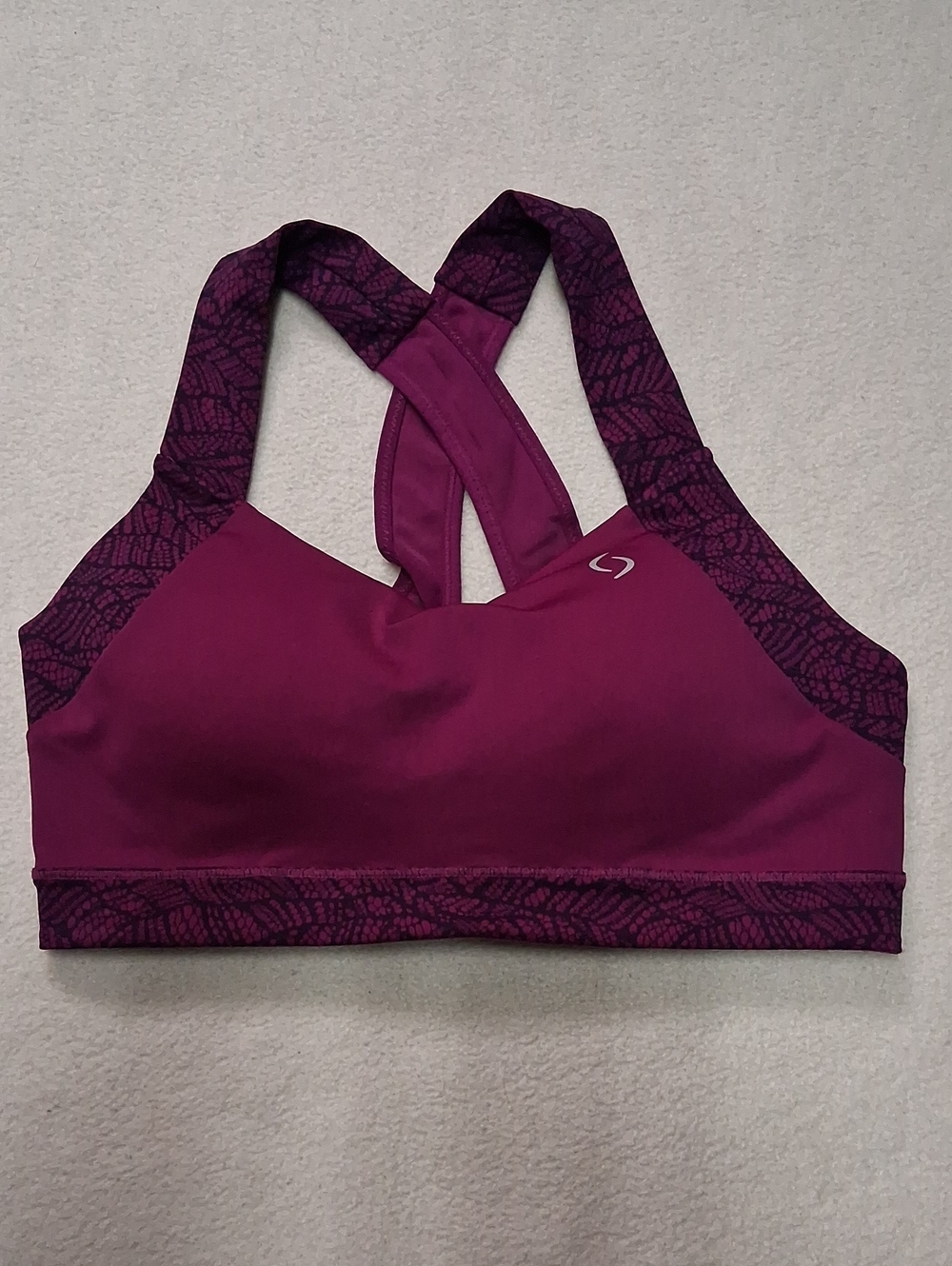 4/20$ Circuit Active Women's Purple Crossback Sports Bra
